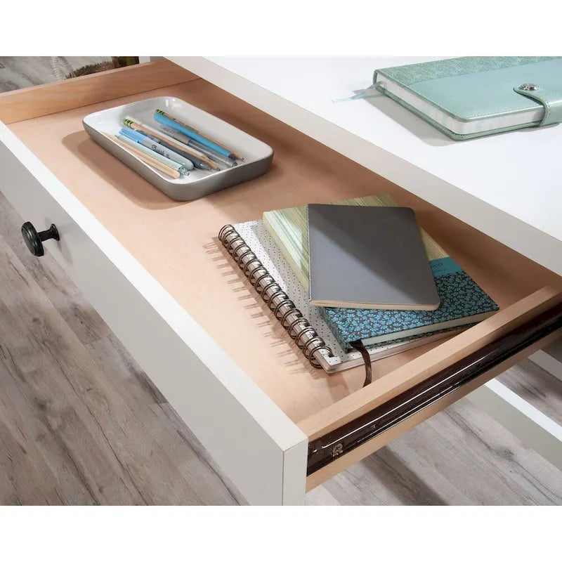 2-Drawer Writing Desk in Raven Oak Finish