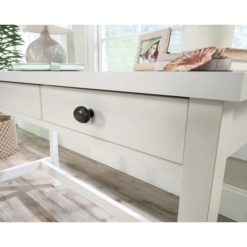 2-Drawer Writing Desk in Raven Oak Finish