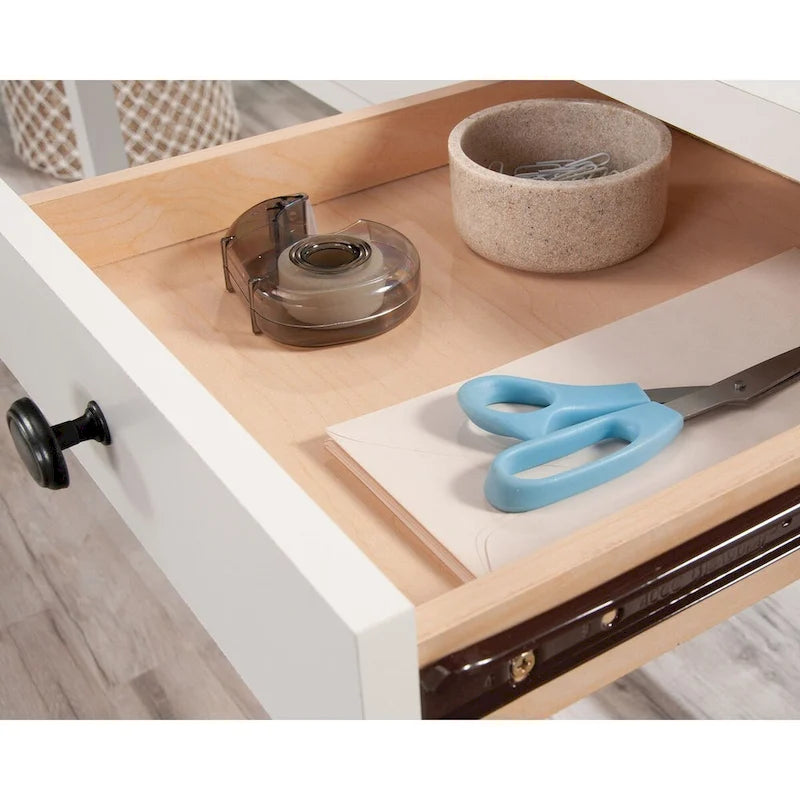 2-Drawer Writing Desk in Raven Oak Finish