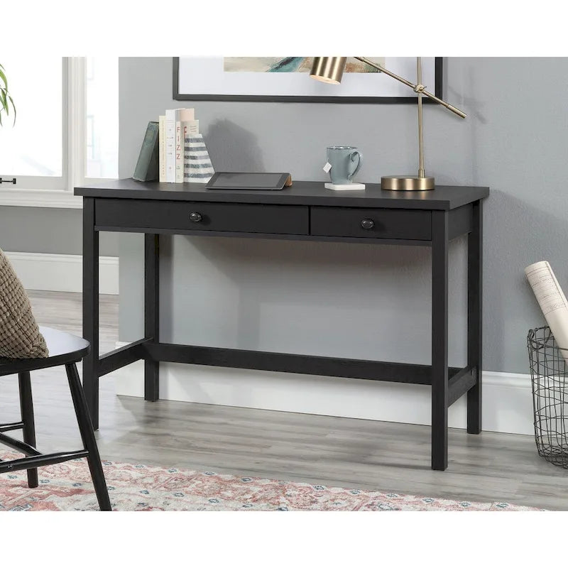 2-Drawer Writing Desk in Raven Oak Finish