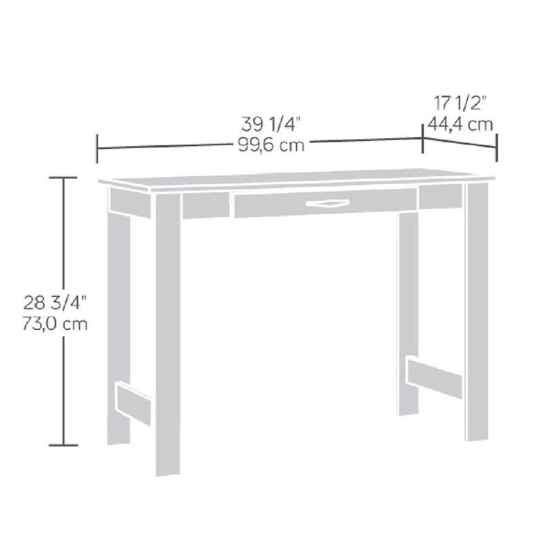Writing Desk with Spacious Work Surface, Cinnamon Cherry Finish