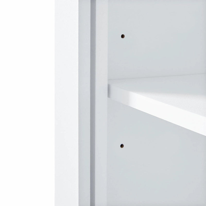 Tall Bathroom Storage Cabinet with 2 Doors, 1 Drawer and Adjustable Shelves, White