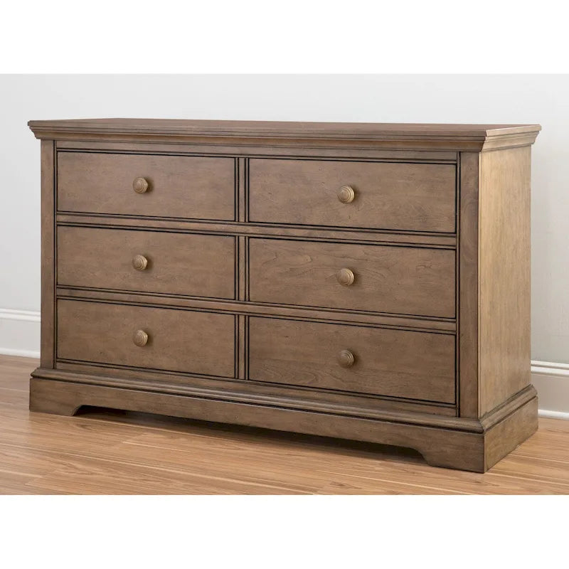 6-Drawer Dresser with Metal Handles, Multiple Colors