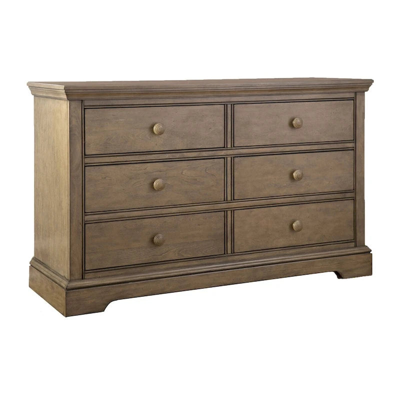 6-Drawer Dresser with Metal Handles, Multiple Colors
